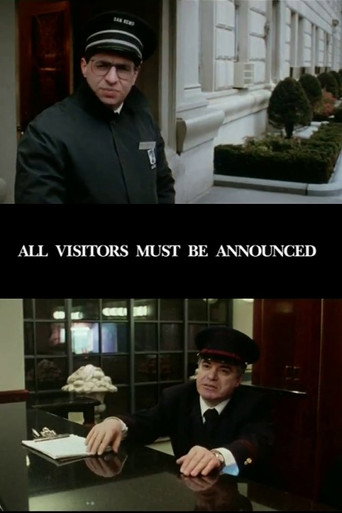 Movie poster for All Visitors Must Be Announced: The Lives and Loves of Doormen in New York City (1997)