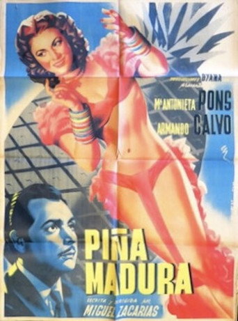 Movie poster for Piña madura (1950)