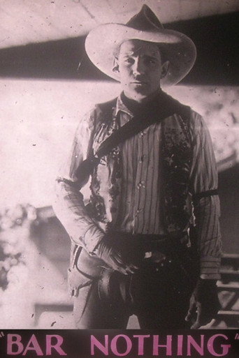 Movie poster for Bar Nothing (1921)