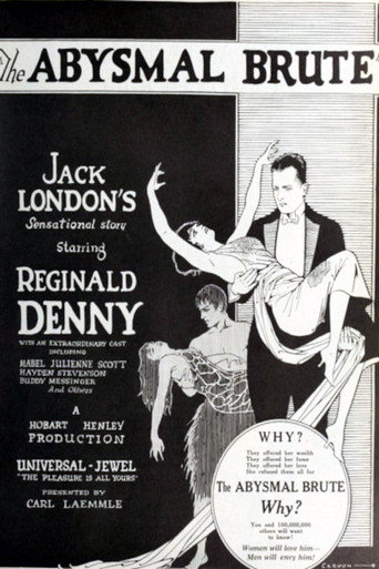 Movie poster for Abysmal Brute (1923)