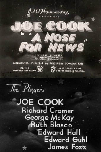 Movie poster for A Nose for News (1935)