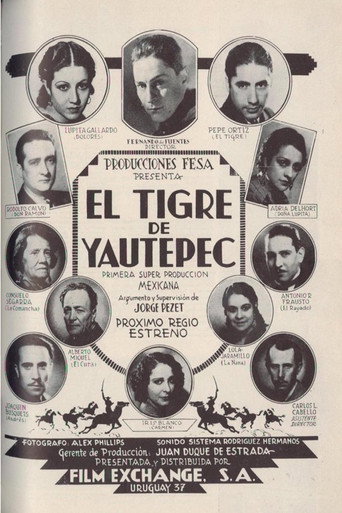 Movie poster for The Tiger of Yautepec (1933)