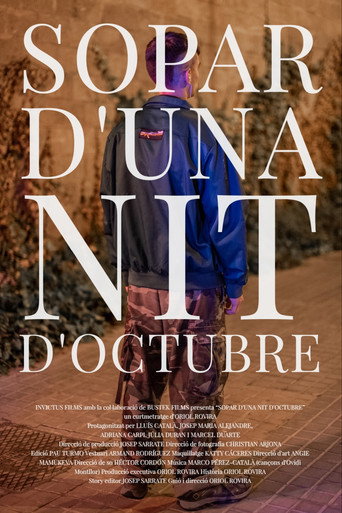 Movie poster for Sopar d’una nit d’octubre (2022)