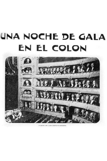 Movie poster for Una noche de gala en el Colón (1918)
