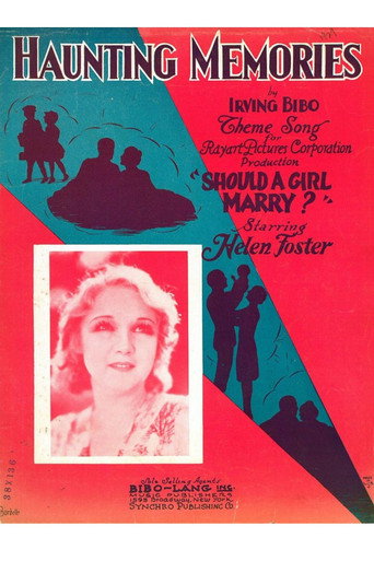 Movie poster for Should a Girl Marry? (1928)