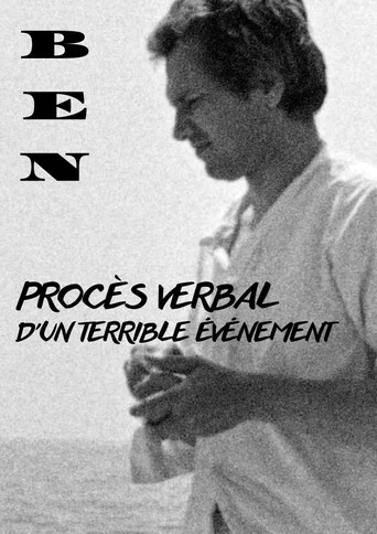 Movie poster for BEN - PROCÈS VERBAL D'UN TERRIBLE ÉVÉNEMENT (1984)