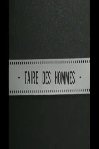 Movie poster for Taire des hommes (1962)