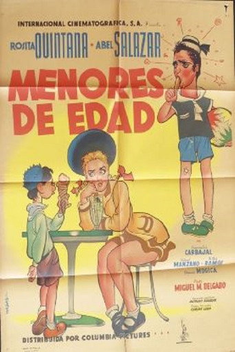 Movie poster for Menores de edad (1951)