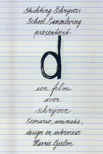 Movie poster for D; Een film over schrijven (1994)