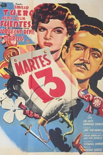 Movie poster for Martes 13 (1954)