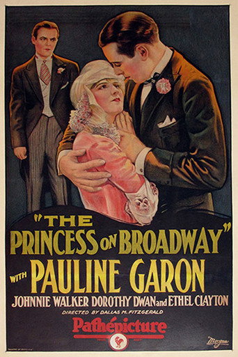 Movie poster for The Princess on Broadway (1927)