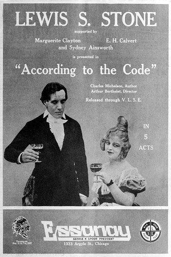Movie poster for According to the Code (1916)