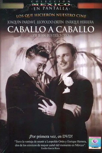 Movie poster for Caballo a caballo (1939)