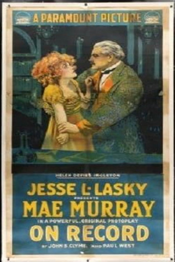 Movie poster for On Record (1917)