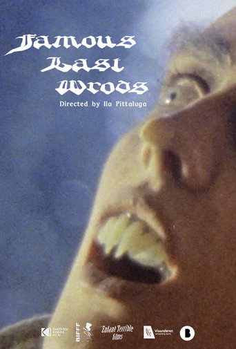Movie poster for Famous Last Words (2020)