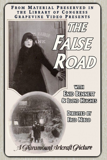 Movie poster for The False Road (1920)