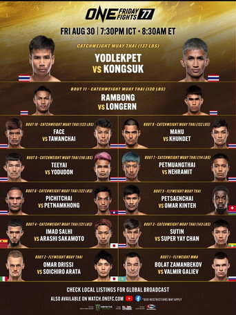 Movie poster for ONE Friday Fights 77: Yodlekpet vs. Kongsuk (2024)