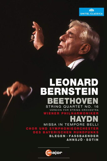 Movie poster for Leonard Bernstein Conducts Beethoven String Quartet No. 16 & Haydn Missa in Tempore Belli (2012)
