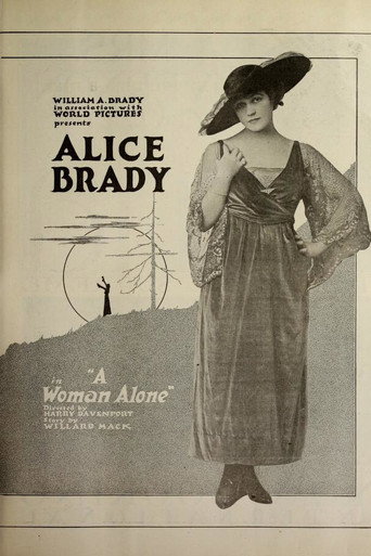 Movie poster for A Woman Alone (1917)