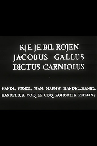 Movie poster for Where Was Jacobus Gallus Born (1967)