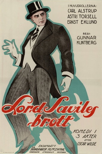 Movie poster for Lord Savile’s Crime (1922)