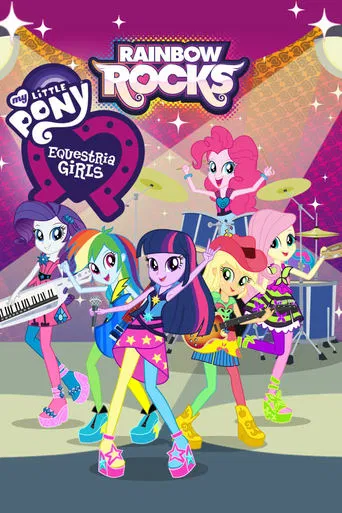 Movie poster for My Little Pony: Equestria Girls – Rainbow Rocks (2014)