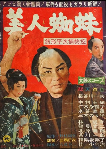 Movie poster for The Casebooks of Heiji Zenigata: Beautiful Spider (1960)