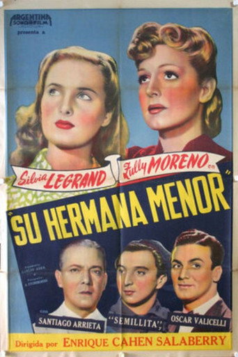 Movie poster for Su hermana menor (1943)