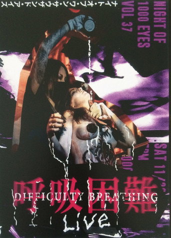 Movie poster for Difficulty Breathing LIVE at Night of 1000 Eyes (2020)