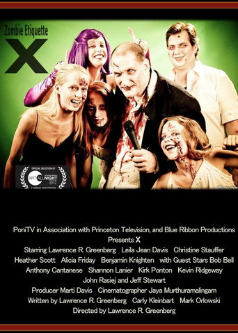 Movie poster for Zombie Etiquette X (2012)