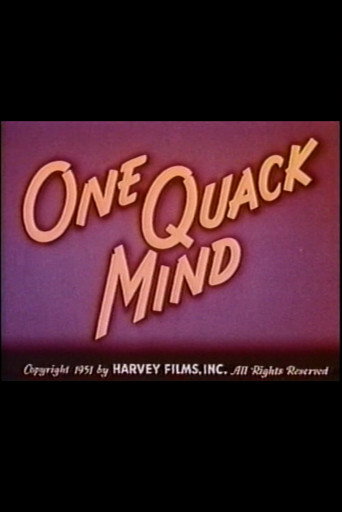 Movie poster for One Quack Mind (1951)