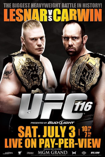 UFC 116: Lesnar vs. Carwin poster