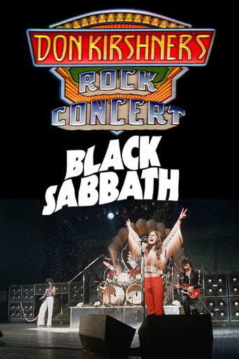 Movie poster for Black Sabbath - Don Kirshner's Rock Concert (1975)