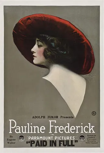 Movie poster for Paid in Full (1919)