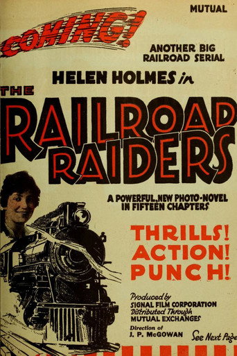 Movie poster for The Railroad Raiders (1917)