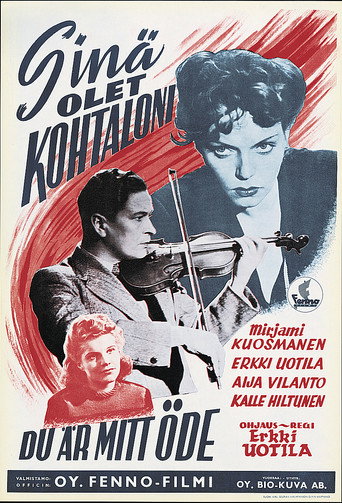 Movie poster for Sinä olet kohtaloni (1945)