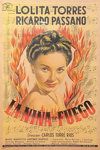 Movie poster for La niña de fuego (1952)