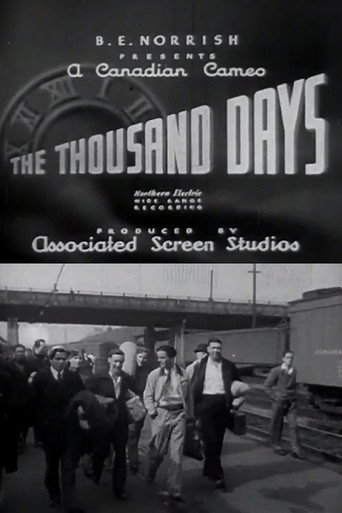 Movie poster for The Thousand Days (1942)