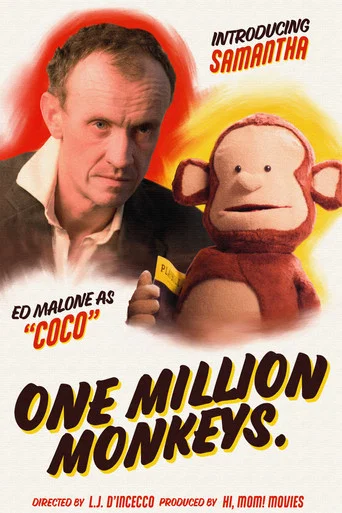 Movie poster for ONE MILLION MONKEYS. (2026)