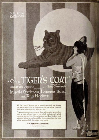 Movie poster for The Tiger's Coat (1920)