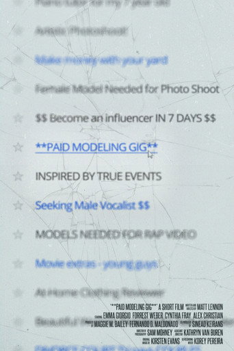 Movie poster for **PAID MODELING GIG** (2022)