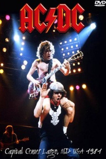 Movie poster for AC/DC - Capital Center, Landover, MD, USA, December 1981 (1981)