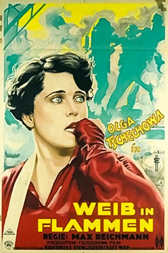 Weib in Flammen poster