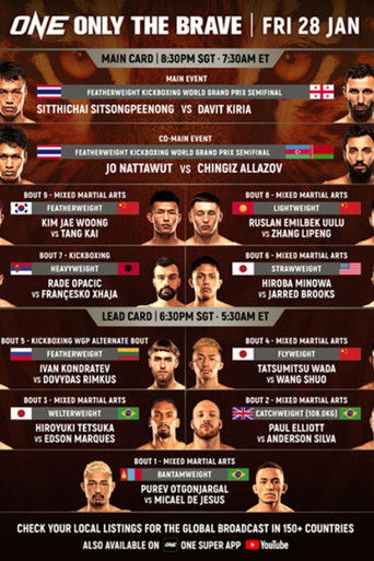 ONE Championship: Only the Brave poster