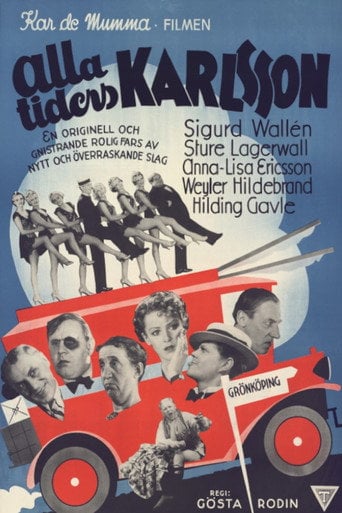 Movie poster for Alla tiders Karlsson (1936)