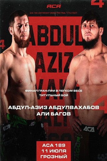 Movie poster for ACA 189: Abdulvakhabov vs. Bagov 4 (2025)