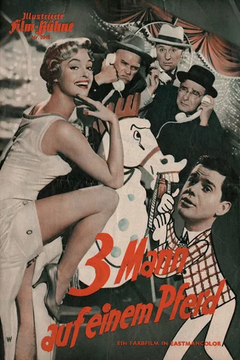 Movie poster for Drei Mann auf einem Pferd (1957)