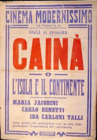 Movie poster for Cainà (1922)