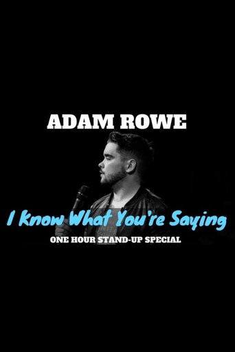 Movie poster for Adam Rowe: I Know What You're Saying (2017)