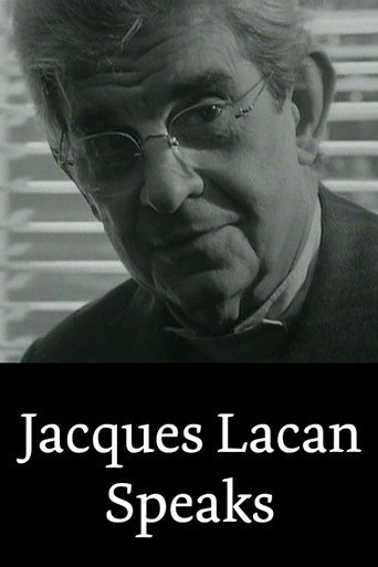Movie poster for Jacques Lacan Speaks (1982)